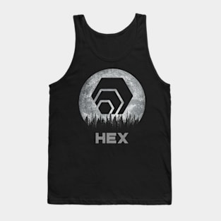 Vintage HEX Coin To The Moon HEX Crypto Token Cryptocurrency Blockchain Wallet Birthday Gift For Men Women Kids Tank Top